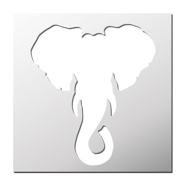 Pochoir Elephant