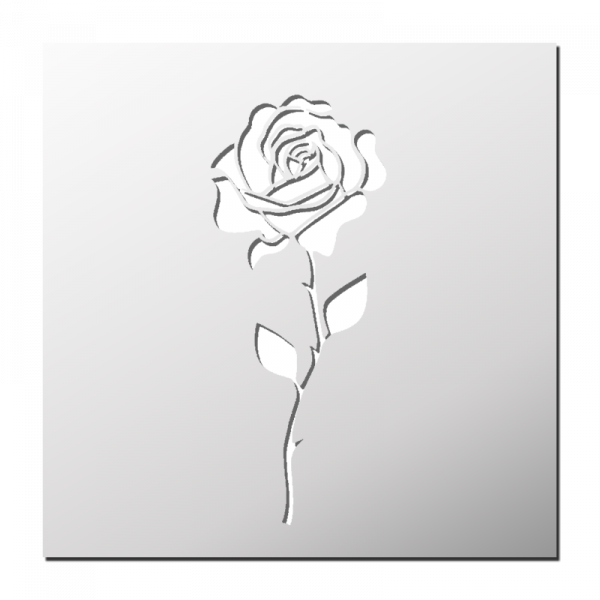 Pochoir Rose