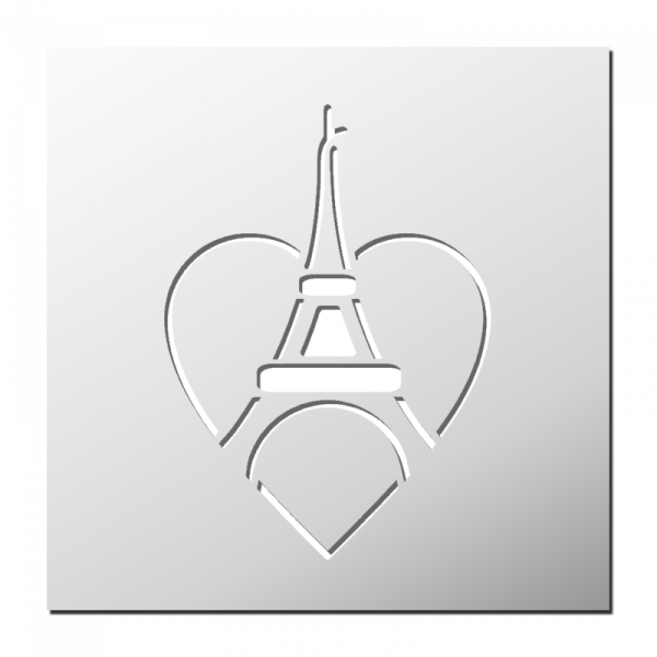 Pochoir Love Paris