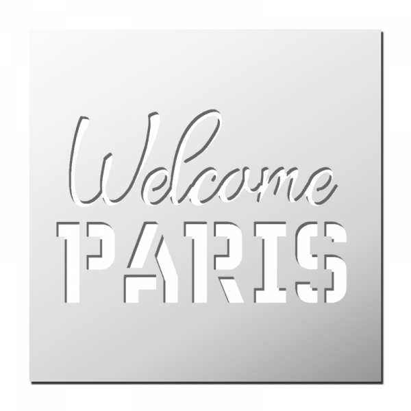 Pochoir Welcome Paris