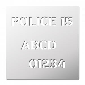 Police 15 (Lettres et Chiffres)