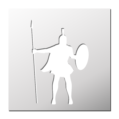 Pochoir Gladiateur